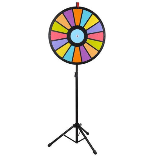 24&#039;&#039; tripod spinning color dry erase prize wheel 16 slot 26667 for sale
