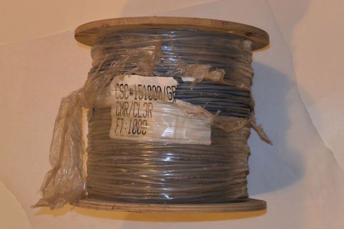 Electrical cable csc 151000 gray 1000&#039;, 2 conductor. unshielded! 18 awg! new! for sale