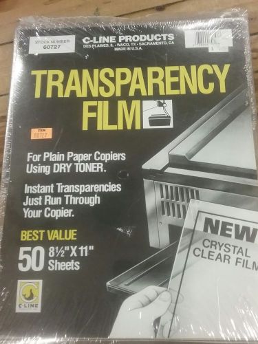 C-Line Transparency Film Plain Paper Copiers 50 Sheets 8.5 x 11