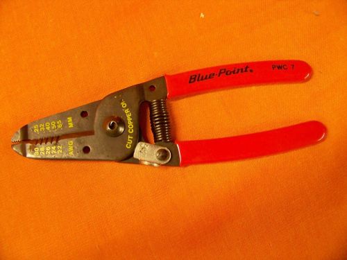 BLUE POINT PWC-7 WIRE STRIPPER CUTTER 22 TO 30 AWG 6&#034;