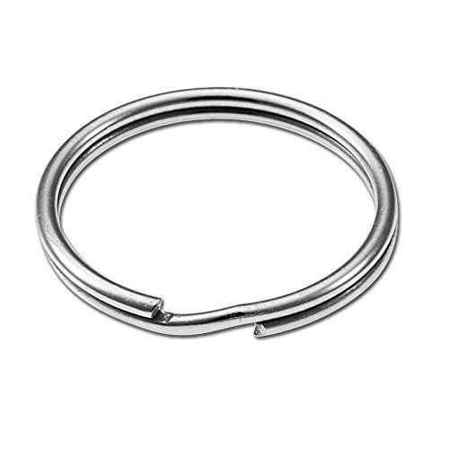 Lucky Line Products 1&#034; Nickel-Plated Steel Split Rings, 100 Per Box (76400)