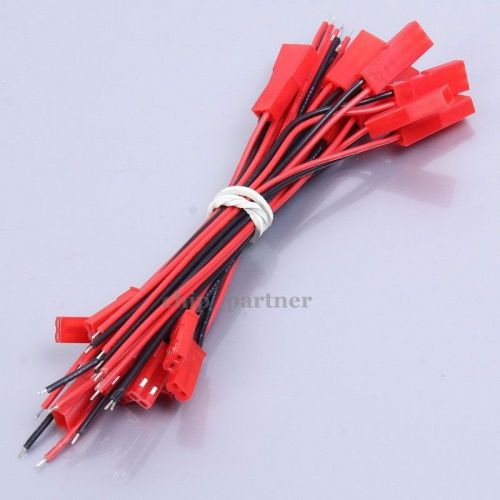 10pcs Mini Micro JST 2Pin Male&amp;Female Connector Plug With Wires Cables 20cm