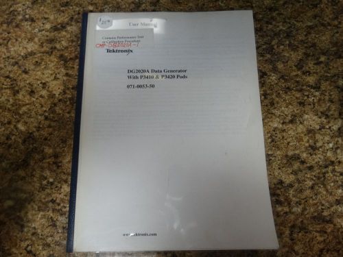 Tektronix DG2020A Data Generator User Manual