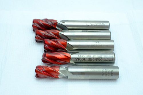 5 pieces of professionally reground HSS endmill 16 mm sealed