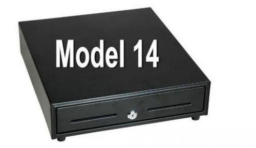 CRS Model 14 Cash Drawer &#034;NEW&#034;  4Bill/5Coin 14&#034;  x 15&#034;  Black