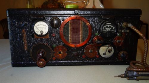Antique Electrical Tube Type Test Meter DC Voltage Fancy Cabinet Weston Gauge