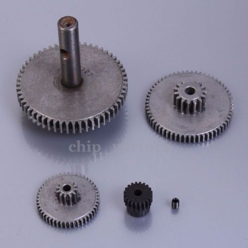 1 sets 4pcs 3mm shaft gear set stainless steel reduction gear 0.5-1m gear kit for sale