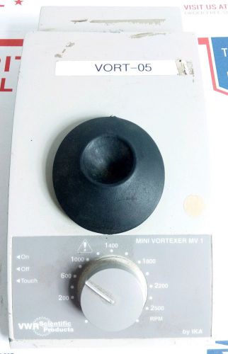 Ika VWR Scientific MV-1 Mini Vortexer Shaker Mixer 2500 RPM Lab #1b3c 2