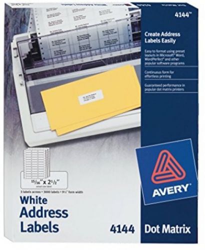 Avery dot matrix printer labels (4144) for sale