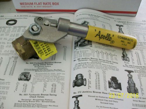 Apollo 71-504-01 3/4&#034; 600psi bronze ball valve with srping return handle for sale