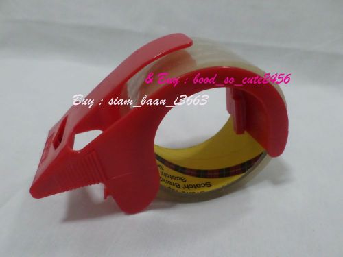 1 Scotch Hand RED-Plastic Tape OPP 48 mm Box Pack Case Package Envelope