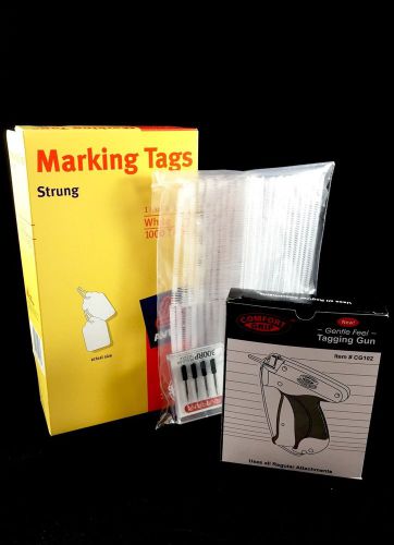 Brand new comfort grip tagging gun w/ 5 reg needles &amp; 1000 avery marking tags for sale
