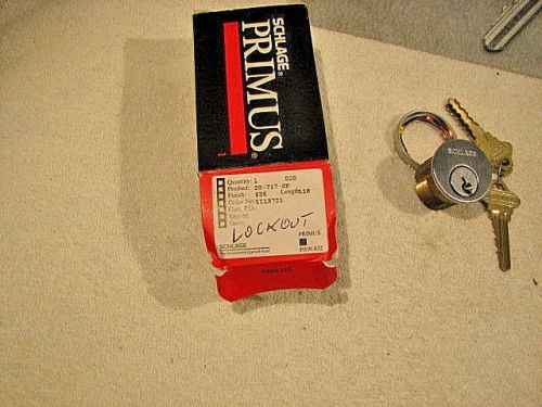 Schlage primus lockout cylinder, 20-717, cp keyway, 626 finish for sale