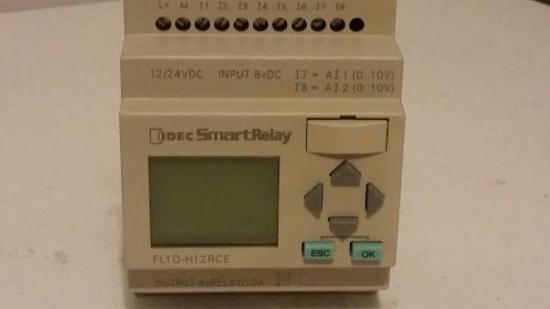 Fl1d-h12rce idec n2612 smart relay 12/24vdc 8 input, 4 10a relay output for sale