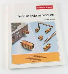 Vintage #204 Cablewave Systems Miniature Systems Product Sales Brochure Catalog