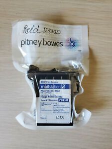 Pitney Bowes 797-M Ink Cartridge Fluorescent Red Genuine Original Sealed