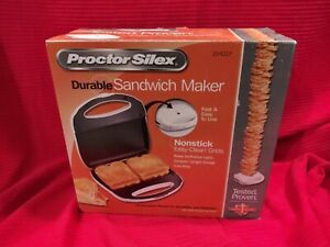Proctor Silex Sandwich Maker Toaster PANINI Press Nonstick Grill