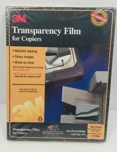 3M Transparency Film For Copiers-  100 Sheets 8.5x11- New &amp; Sealed- PP2500