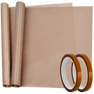 4 Pack Heat Tape High Temp Tape and PTFE Sheet for Vinyl Heat Press Transfer