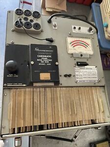 Vintage Hickok 1230 Cardmatic Tube Tester &amp; Cards