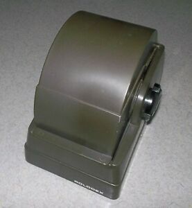 Rolodex Small Brown Plastic 2.75&#034; x 1.5&#034; Card Rotary File Box