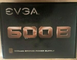 EVGA 600B 80PLUS Bronze Certified Active PFC 600W Power Supply 100-B1-0600-KR