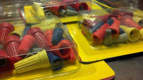 Electric wire connectors • 3 packs  assorted sizes twist on 60 PCs