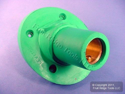 New leviton green 17 series female cam-type panel receptacle 690a 600v 17r24-g for sale
