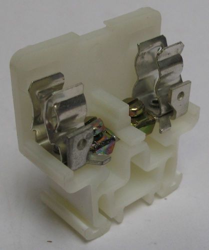 Emm white fuse clip screw terminal block #10-#122awg ee6 nnb for sale