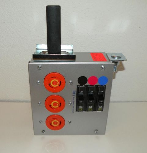 New starline track busway tap box cbm100nge12r-(3)l520-4 w/ square d 20a breaker for sale