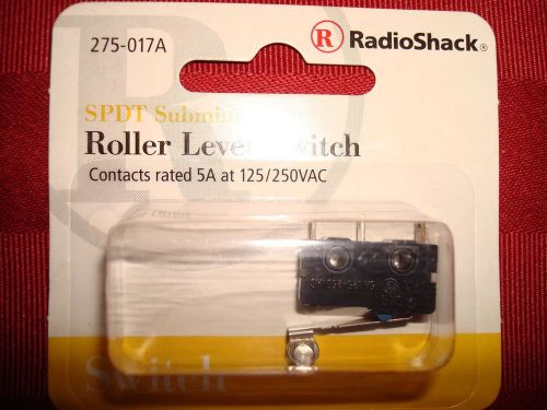 NEW RadioShack SPDT Submini Roller Lever Switch; Part #275-017A