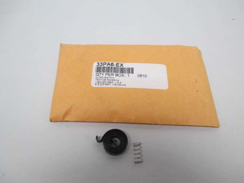 NEW MICRO SWITCH 33PA6-EX FLAT HUB SPRING FOR LIMIT SWITCH D336722