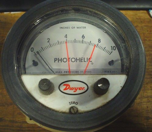 Used Dwyer photohelic pressure switch/gauge 0-10 ( A3010C ) -60 day warranty