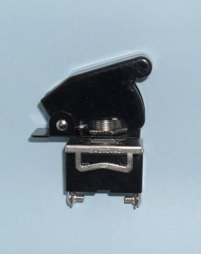1 spst on/off full size toggle switch with black safety cover for sale