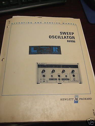 HP 8690B Sweep Oscillator Operating and Service Manual
