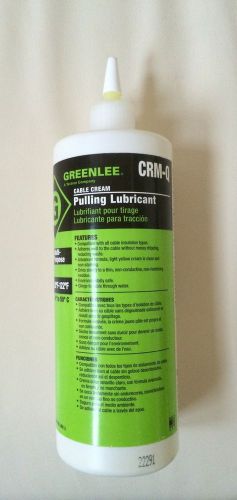 Greenlee CRM-Q Cable Cream Cable Pulling Lubricant 1 Quart