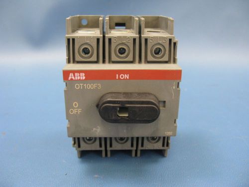 ABB OT100F3 Disconenct Switch - 600VAC 100A -  1SCA105004R1001