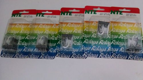 New lot of (5) nte electronics r12-17d3-12 relay,4pdt,3a,12vdc for sale