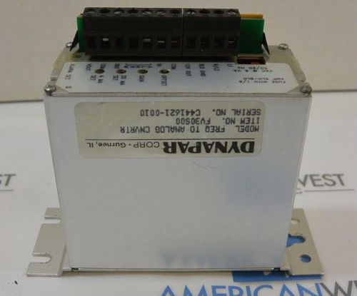 Dynapar corporation fv30s00 freq to analog converter for sale
