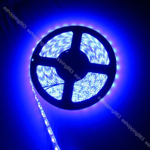 5050 led strip blue color 5m 300 smd flex light waterproof 4 xams decoration 12v for sale
