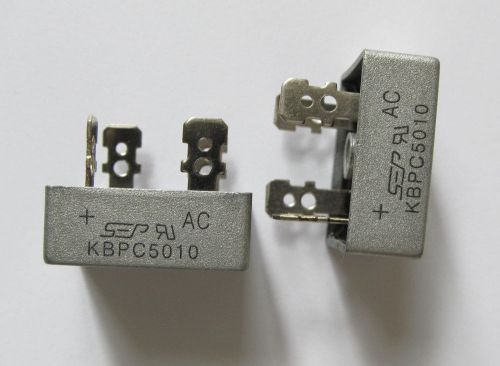 Bridge rectifier diode  kbpc5010   1000 volt  50 amp    2 pieces for sale