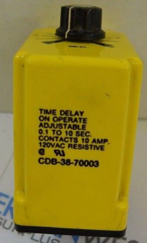 Potter Brumfield time delay CDB-38-70003 .1 to 10 seconds timer