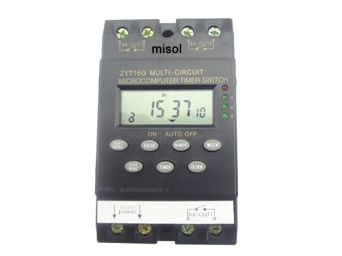 10 x multi-circuit (3 output) 220v program timer switch controller lcd display for sale