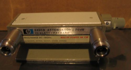 Agilent 8495B 002 Manual Step Attenuator, DC to 18 GHz, 0 to 70 dB, 10 dB steps