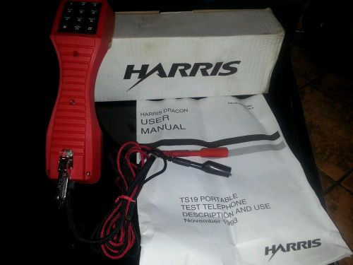 Harris Dracon TS19 Portable Test Phone 19800-003 New With Box &amp; Manual 11-1993