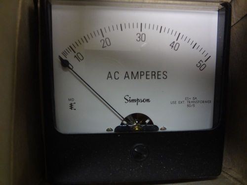 NEW SIMPSON 0-50 AC AMPERES 4TL72