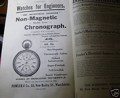 CHARLES F SMITH ALTERNATING CURRENT TESTING WATCH BOOK