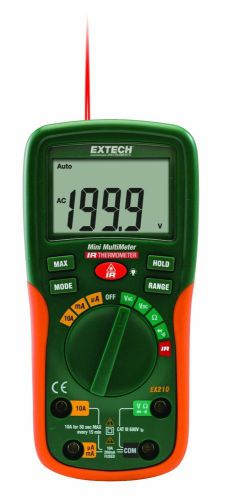 Extech EX210 8 Function Digital Mini MultiMeter with IR Thermometer