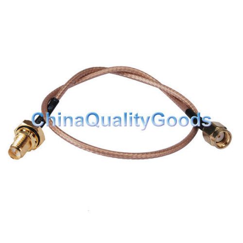 20cm custom cable rp-sma male straight to rp-sma female bulkhead with o-ring for sale