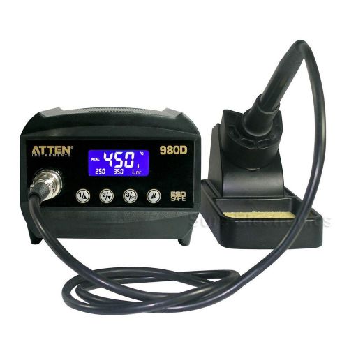 ATTEN AT980D LCD Digital dispaly  80W Soldering Iron Station 220V ESD Safe